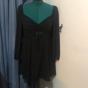 abercrombie & fitch short black dress